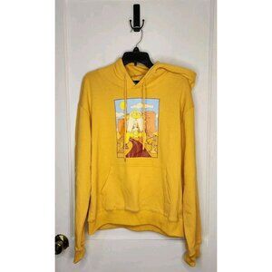Size XL Valfre Mustard Yellow Cowgirl Cutie Howdy Sweatshirt Hoodie Cactus
